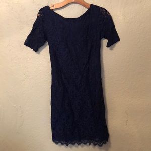 Navy lace dress